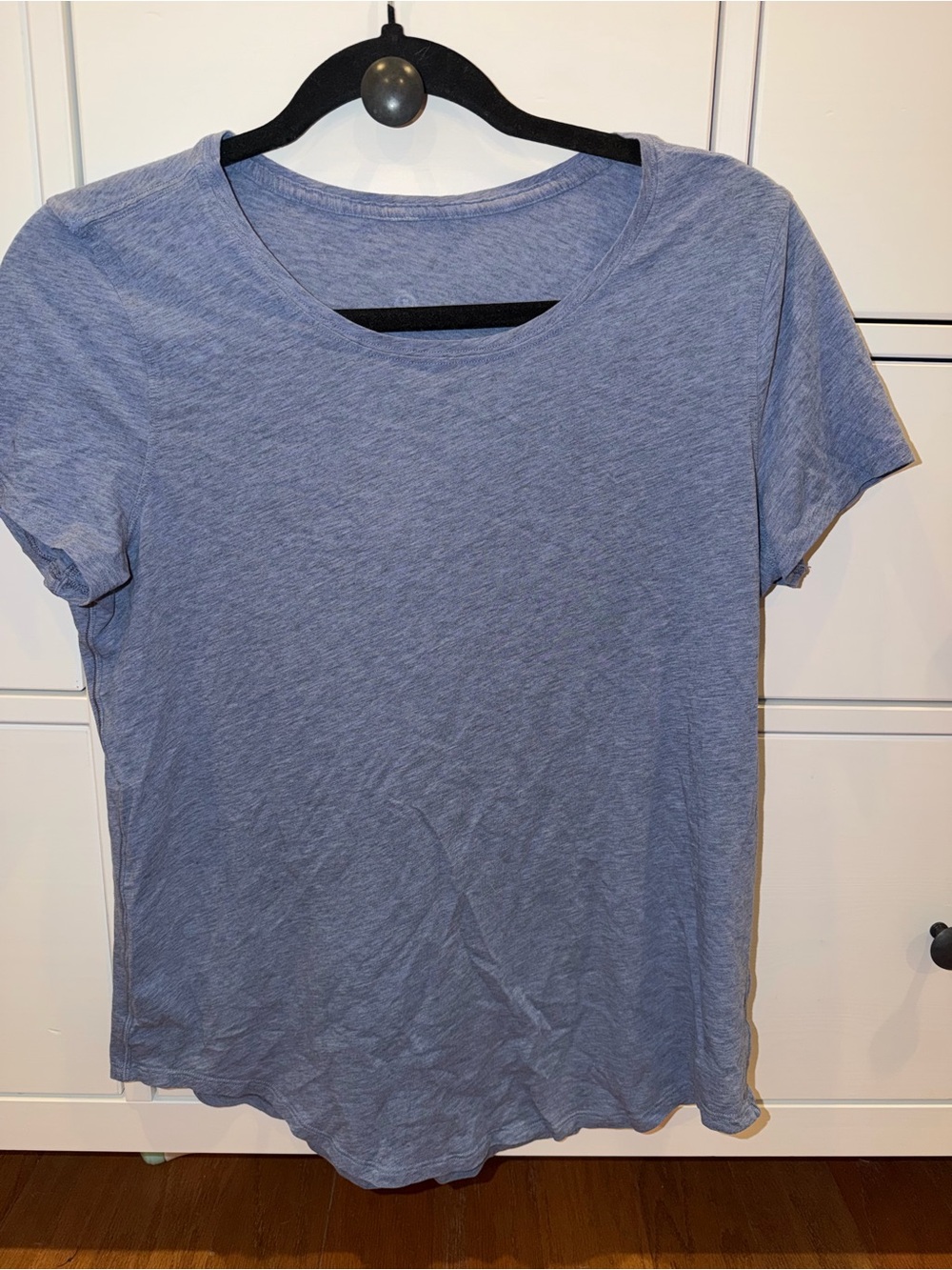 lululemon athletica Heathered Blue Short-Sleeve Crew Tee